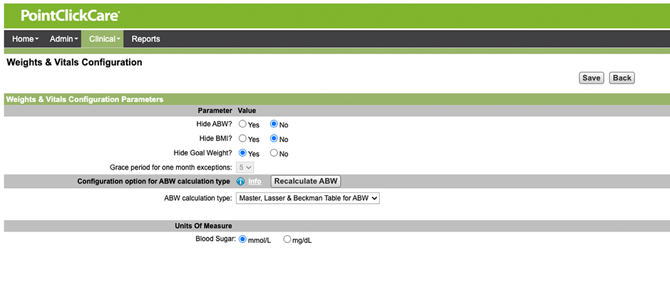 PCC blood pressure change measurement